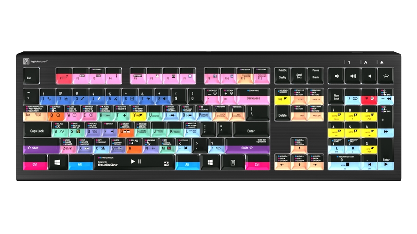  Logickeyboard Studio One ASTRA2 Backlit Keyboard – Windows 